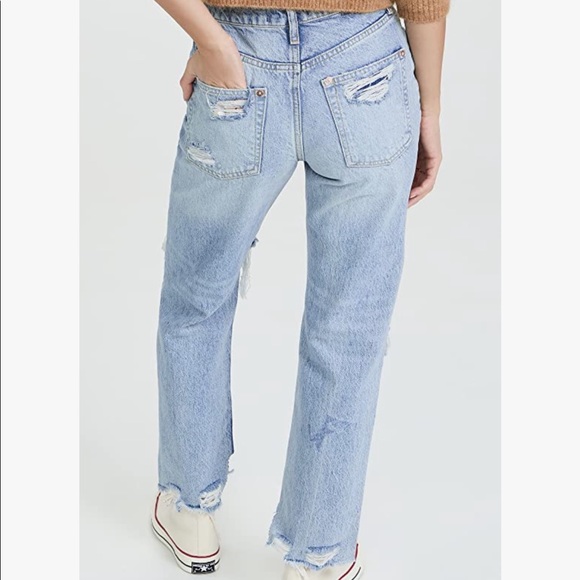 Free People Tapered Baggy Boyfriend Jeans NWT - Picture 4 of 11